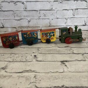 Vintage Russ Berrie And Co Tin Wind Up Train
